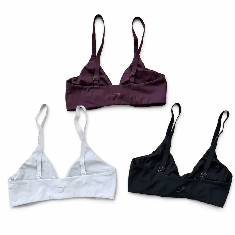 Gymshark Elevate Twist Front Bralette Lot of 3 Women’s Size XS-Small